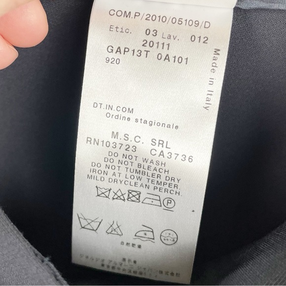 Giorgio Armani Women's Wide Leg Silk Trousers Dress Pants Minimalist Y2K Size 40 - Picture 7 of 8